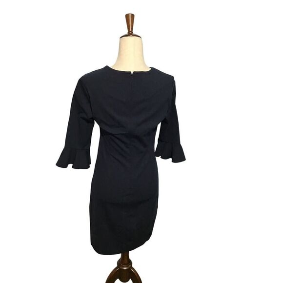 Banana Republic Blue Flutter Sleeve Shift Dress Sz 4 - Picture 4 of 8